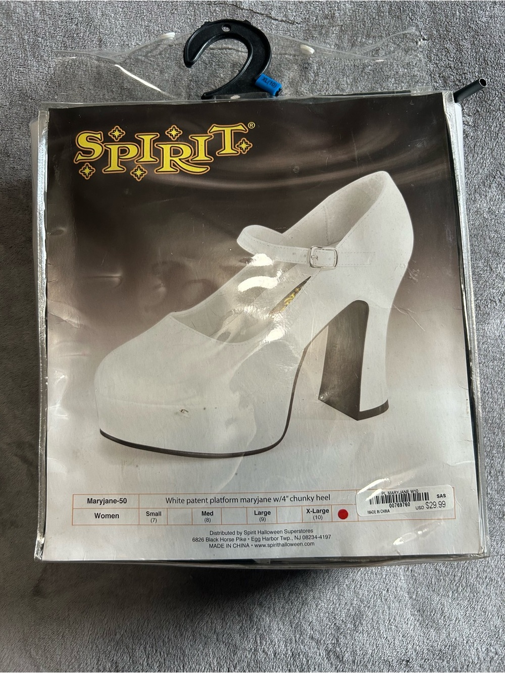 Spirit Halloween White Mary Jane Heels